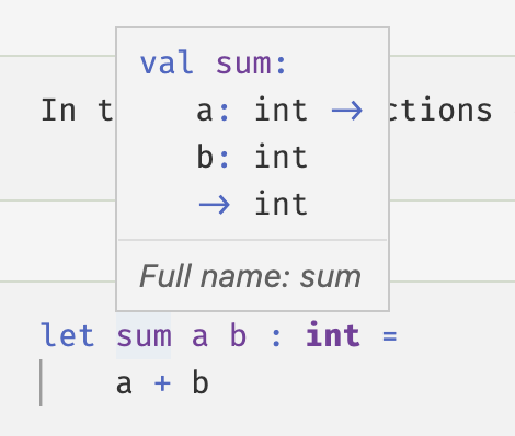 Function types